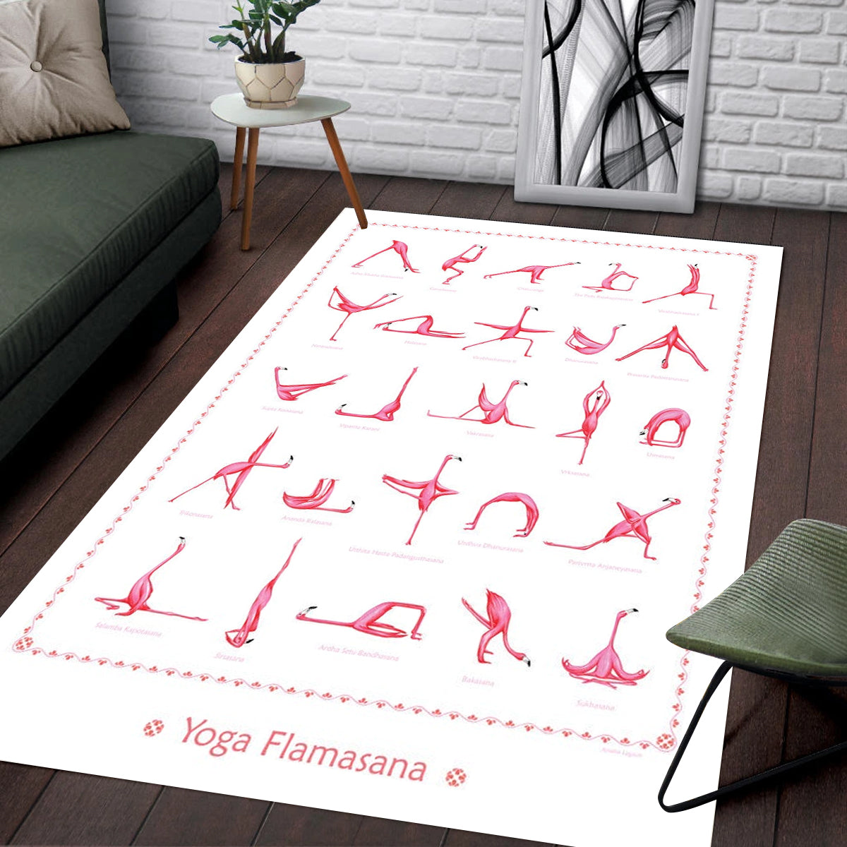 Yoga Flamasana - Rectangle Rug