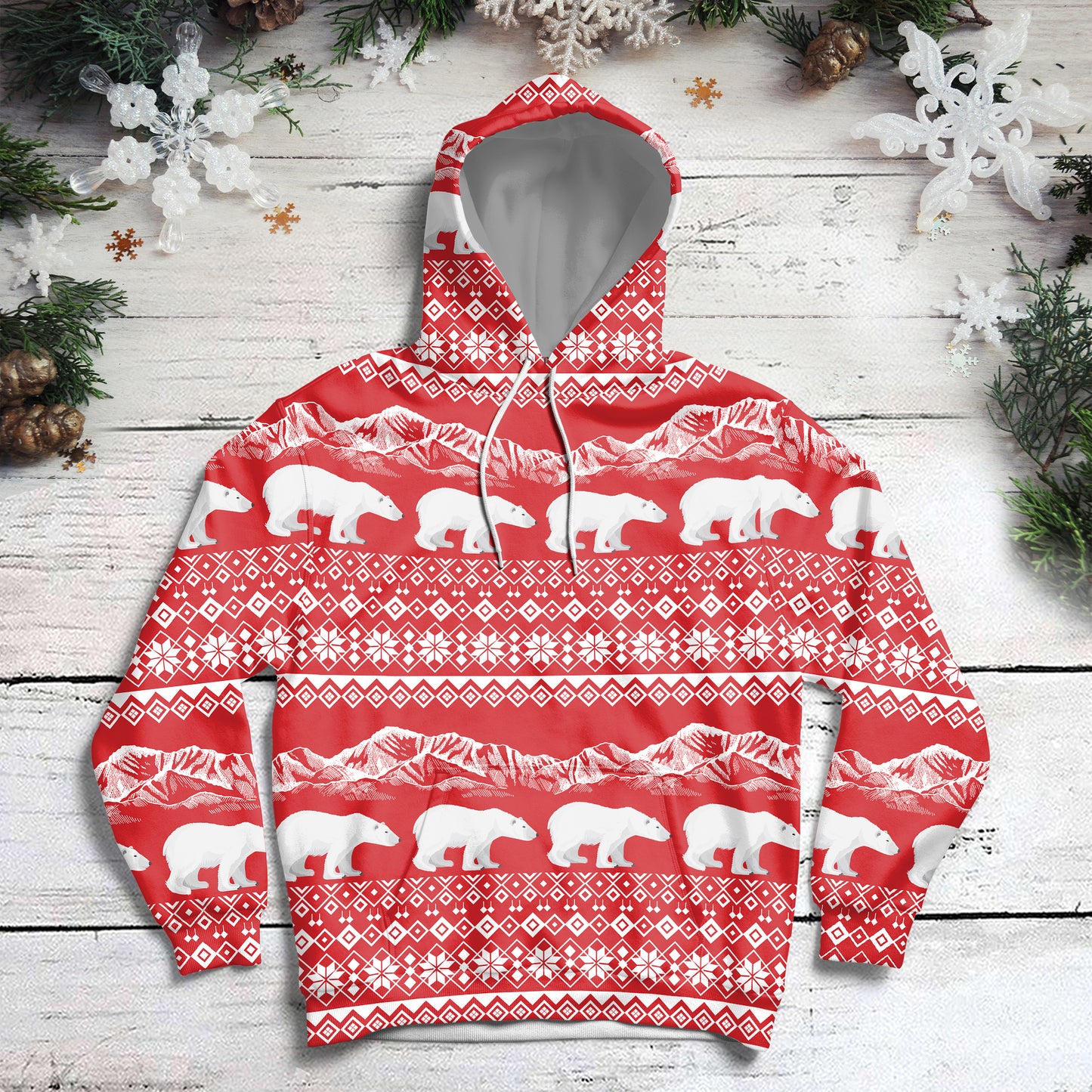 Christmas Polar Bear HZ111914 - All Over Print Unisex Hoodie