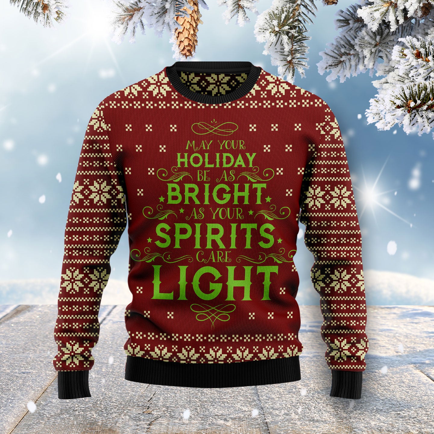 Christmas Eve HZ100801 Ugly Christmas Sweater