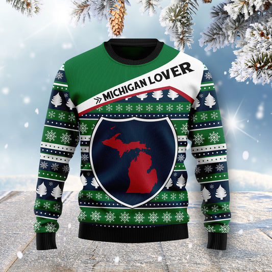 Michigan Lover HZ101603 Ugly Christmas Sweater