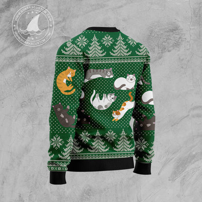 Cat Keep It Classy For Christmas HT100910 Ugly Christmas Sweater