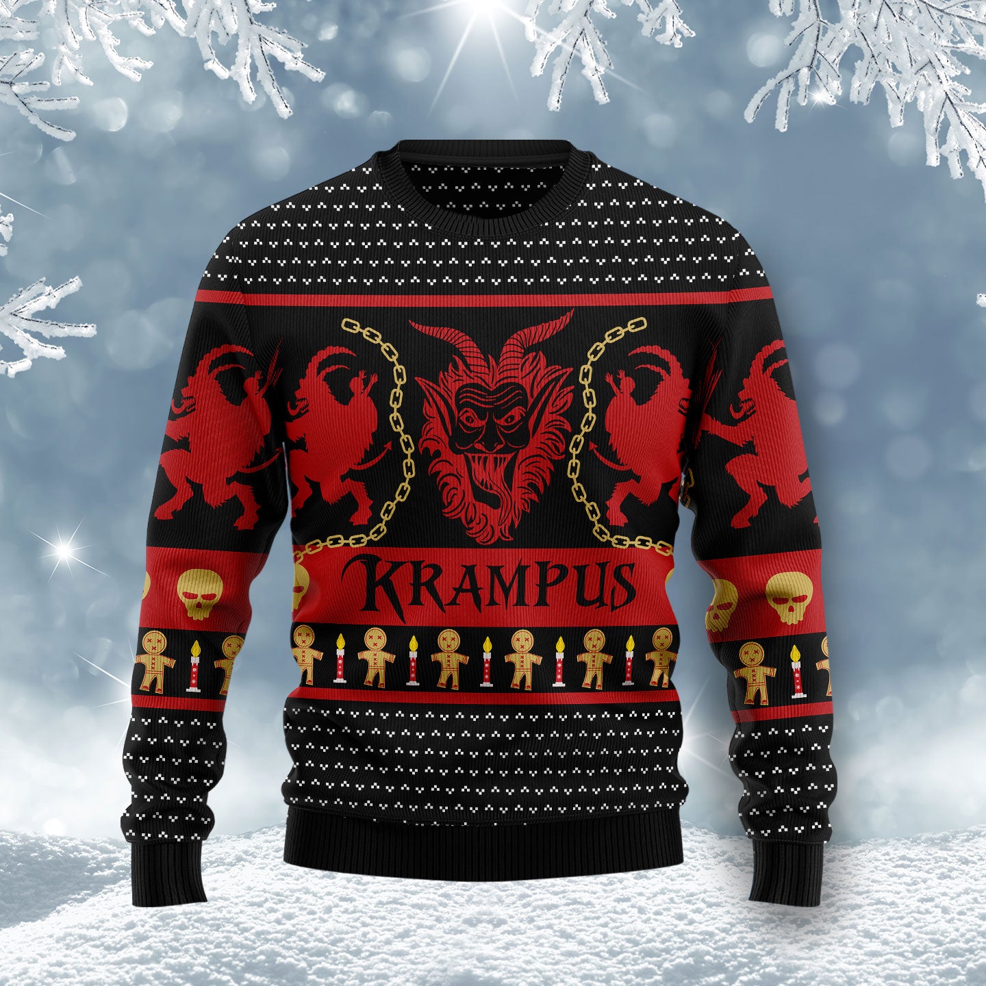 Krampus HZ120701 Ugly Christmas Sweater