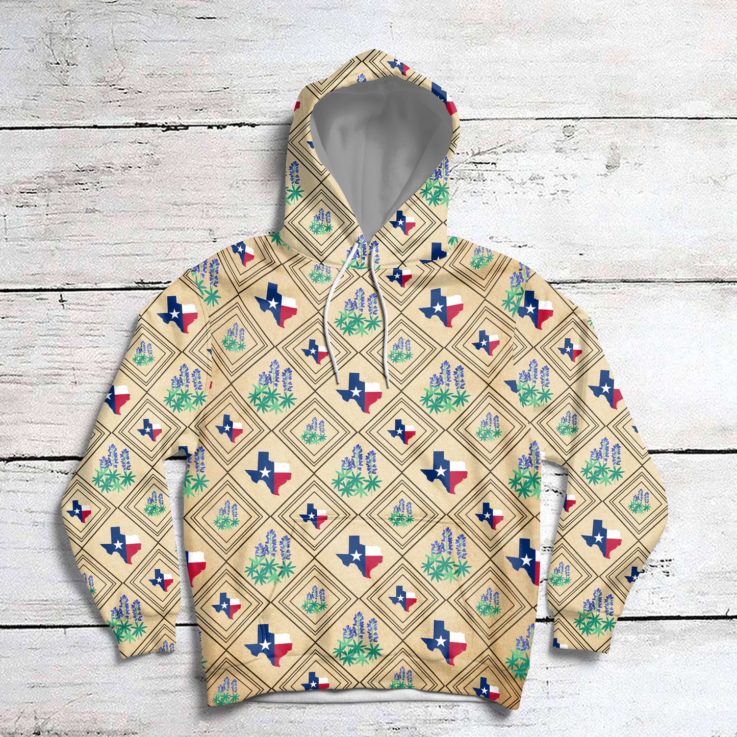 Texas Bluebonnet HZ113027 unisex womens & mens, couples matching, friends, funny family sublimation 3D hoodie christmas holiday gifts (plus size available)