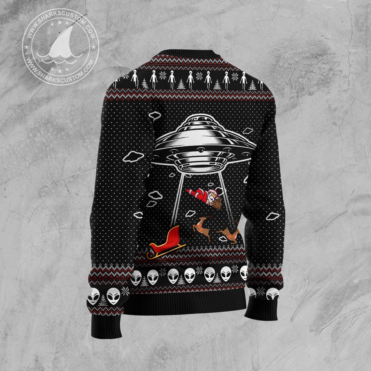 Alien Merry xmas HT100609 Ugly Christmas Sweater