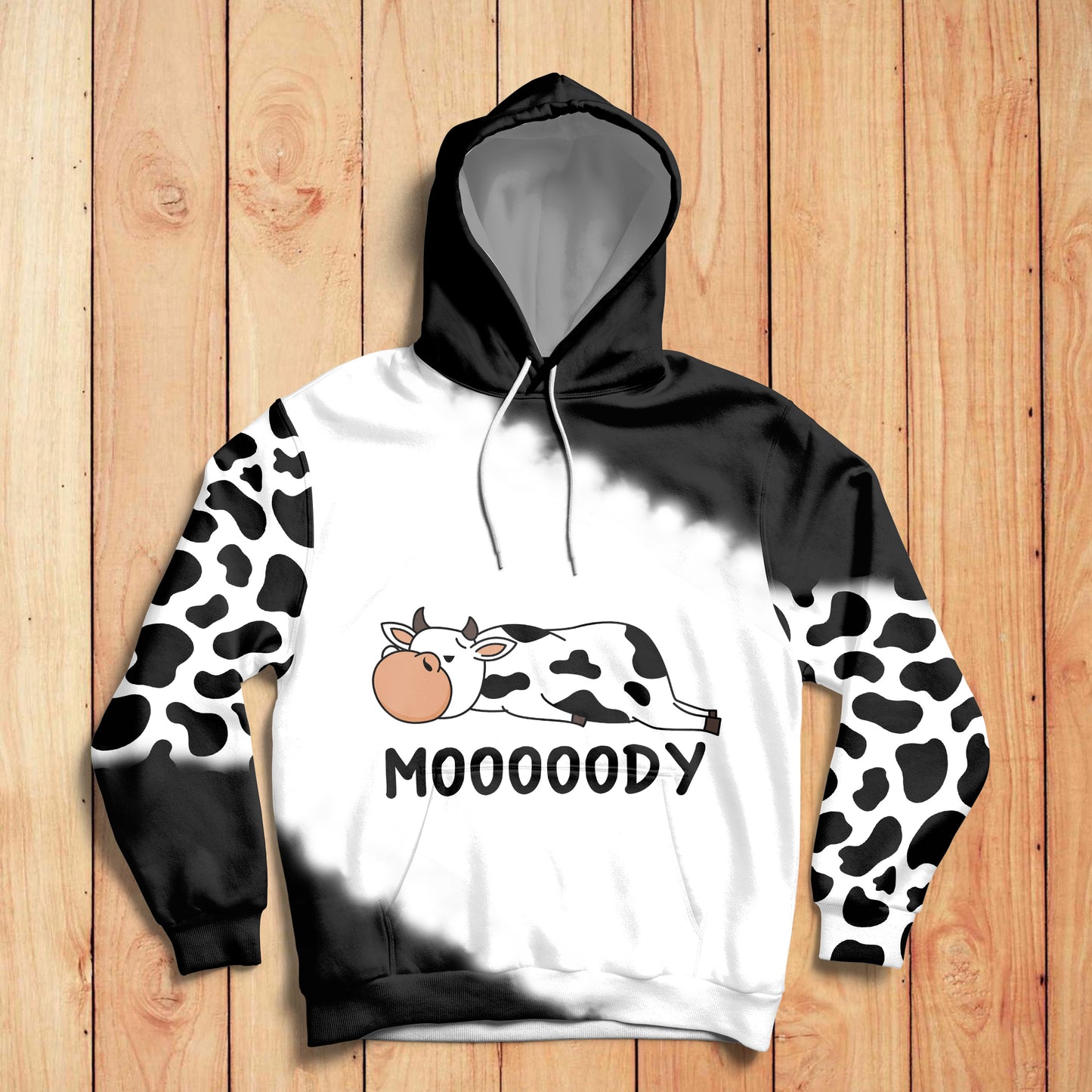 Cow Mooody HT161121 - All Over Print Unisex Hoodie