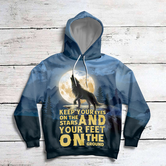 Keep your eyes on the stars HZ111611 - All Over Print Unisex Hoodie