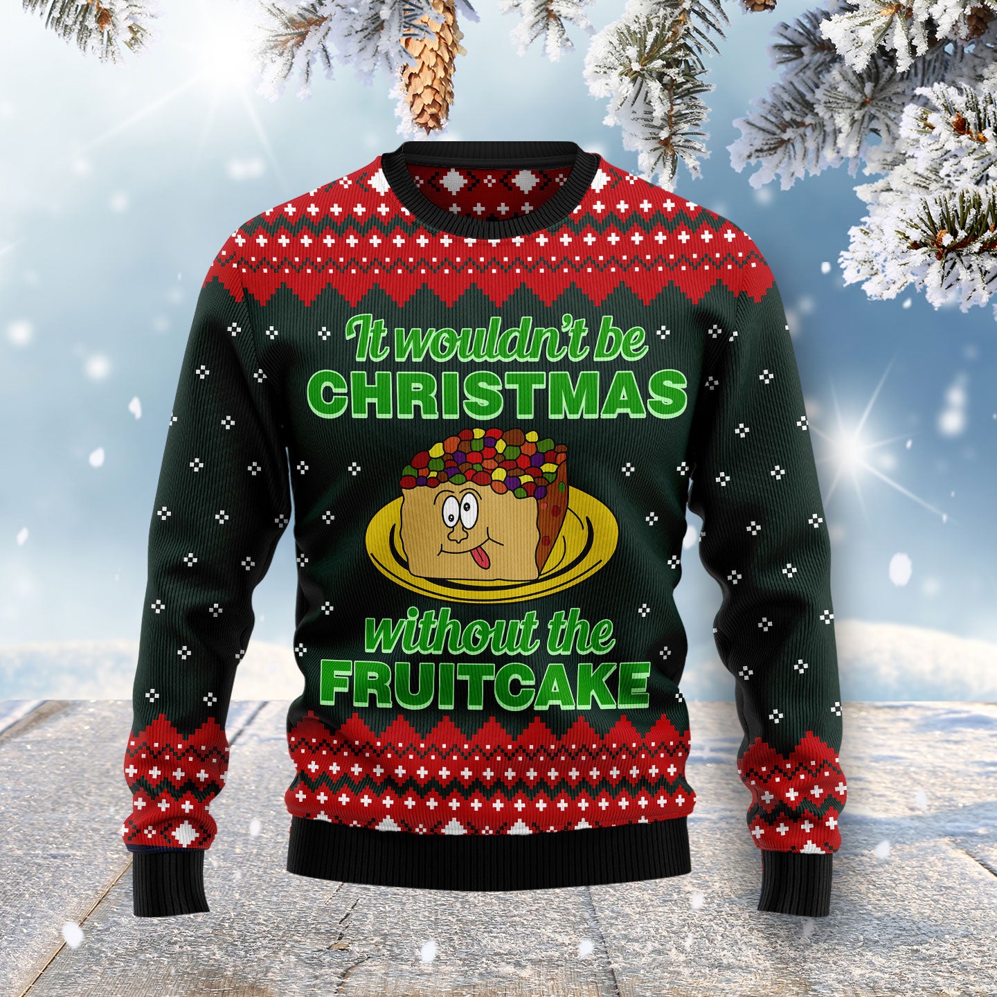 Food Cake HT041116 Ugly Christmas Sweater