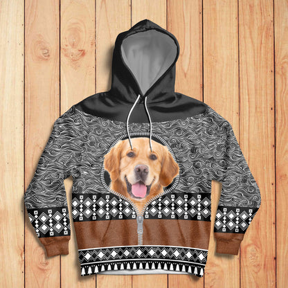 Amazing Golden Retriever HZ120922 unisex womens & mens, couples matching, friends, funny family sublimation 3D hoodie christmas holiday gifts (plus size available)