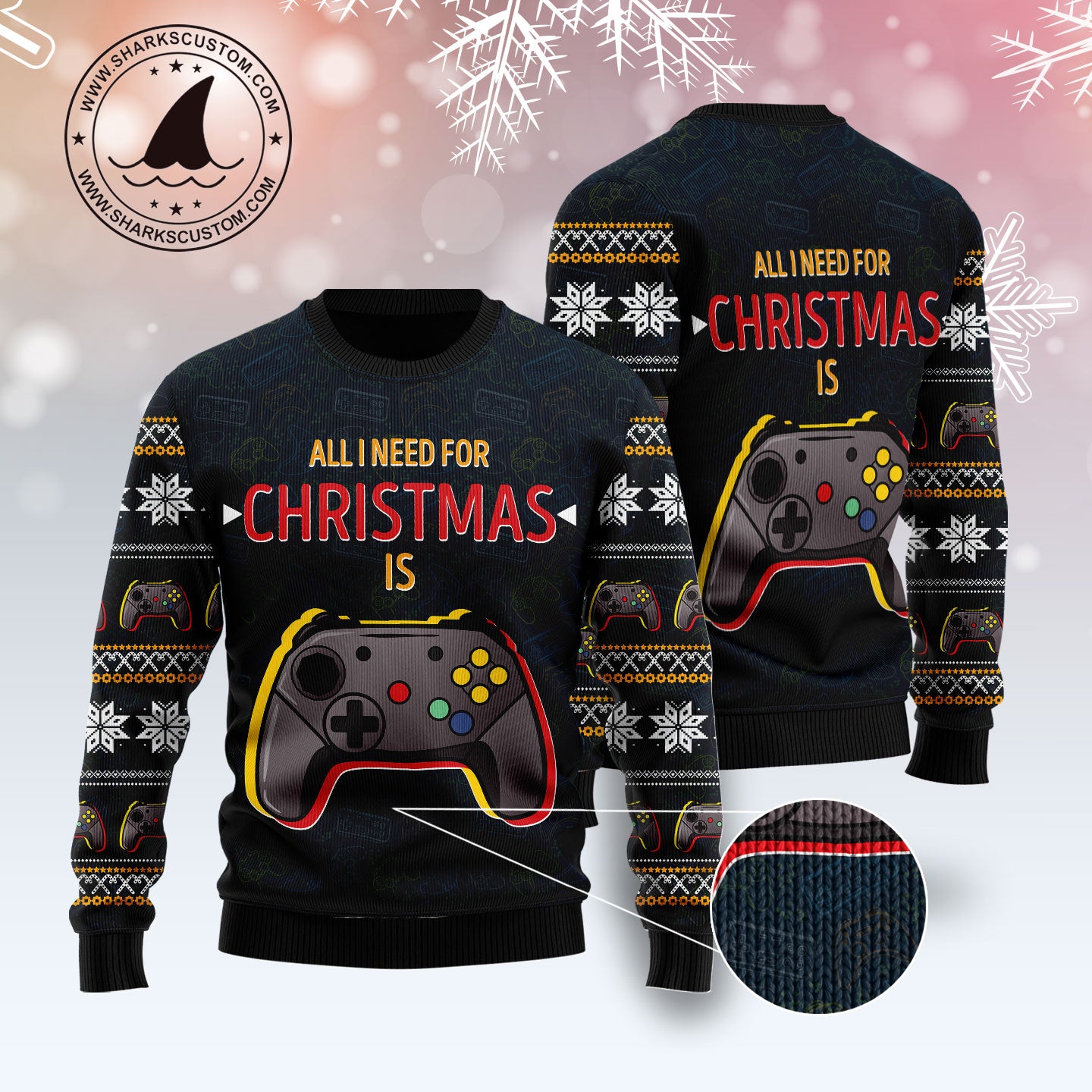 Games All I Need TY2310 Ugly Christmas Sweater