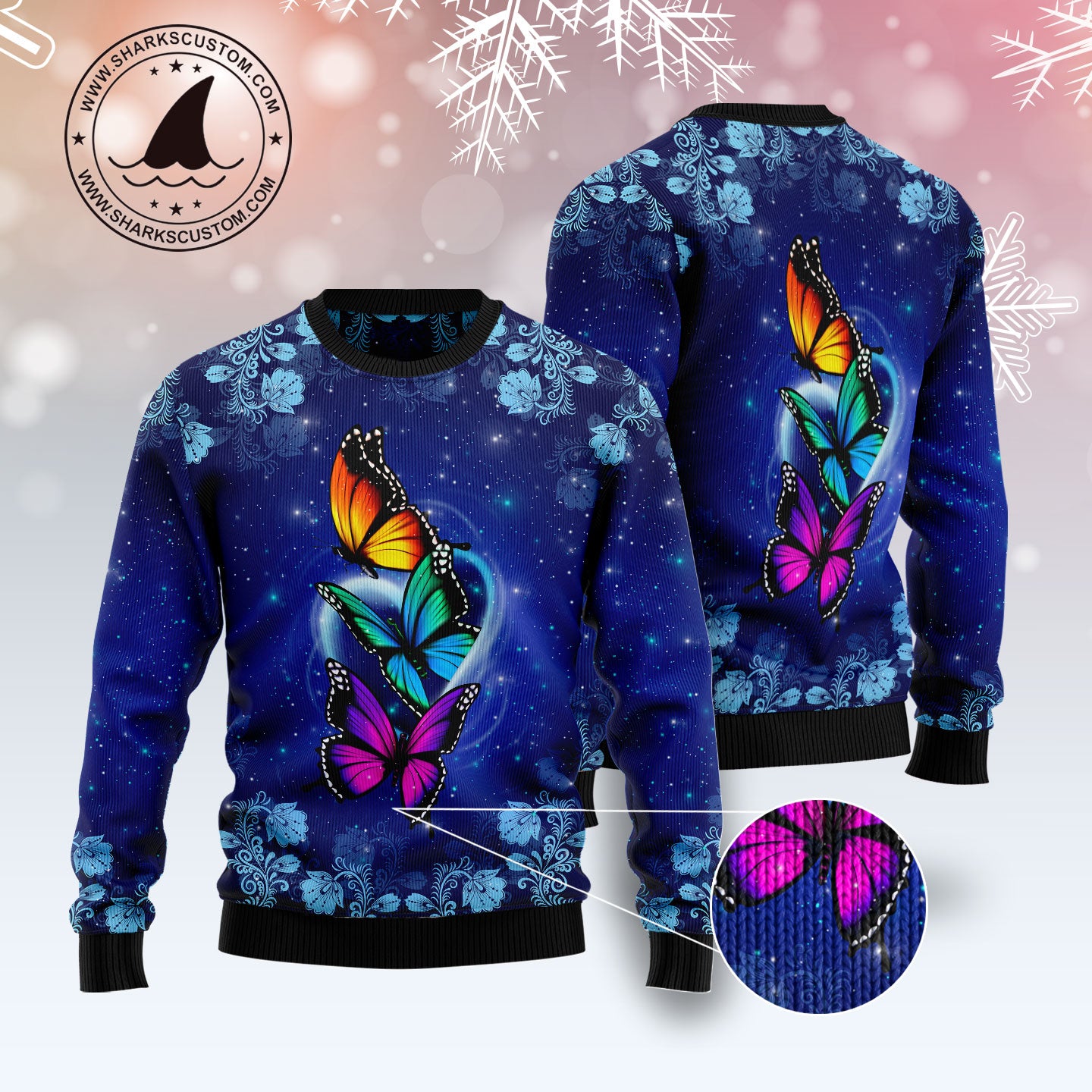 Butterfly Galaxy TY2810 Ugly Christmas Sweater