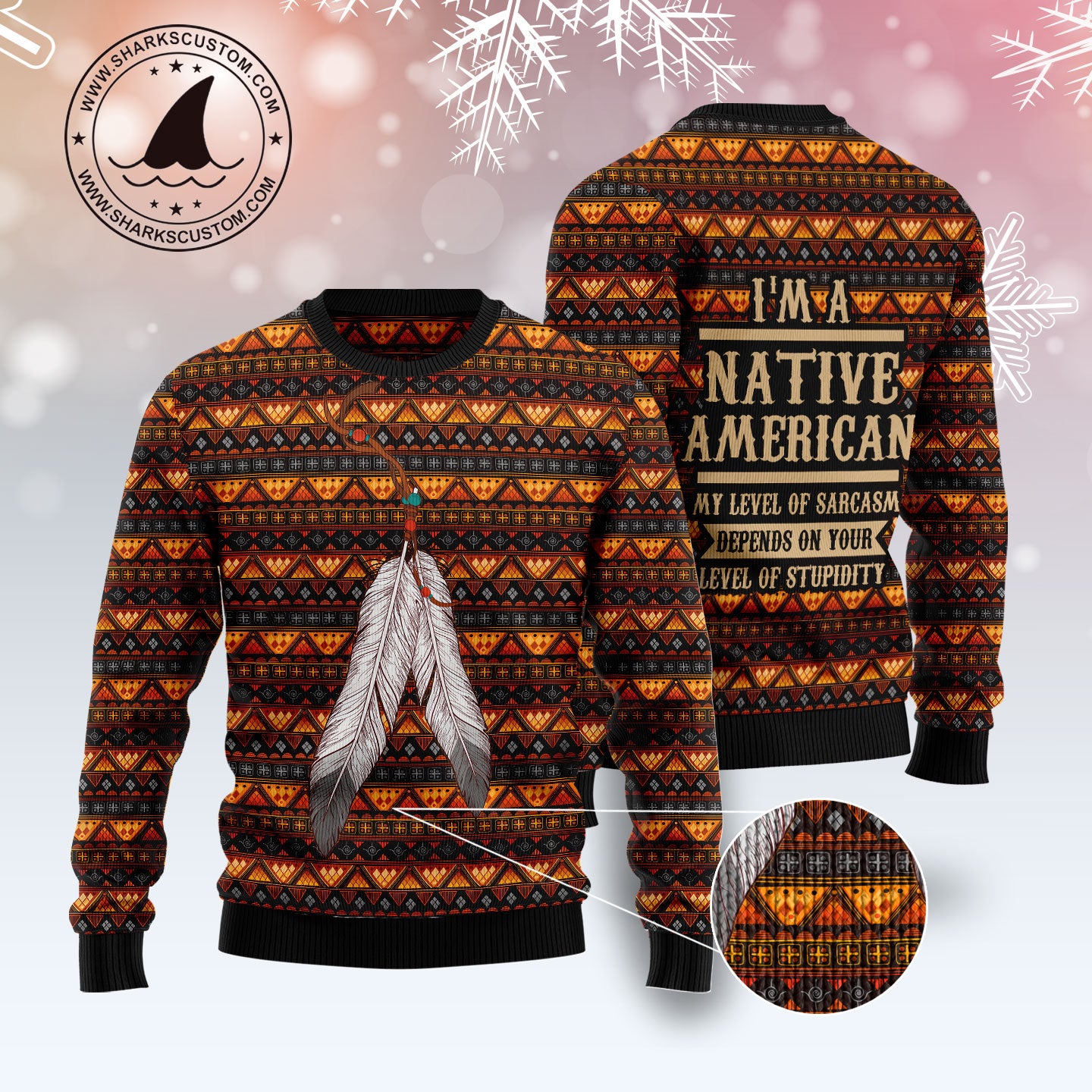 Native Feather TY0311 Ugly Christmas Sweater