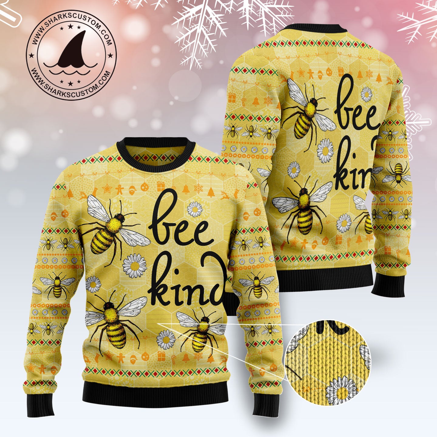 Bee Kind TY2311 Ugly Christmas Sweater