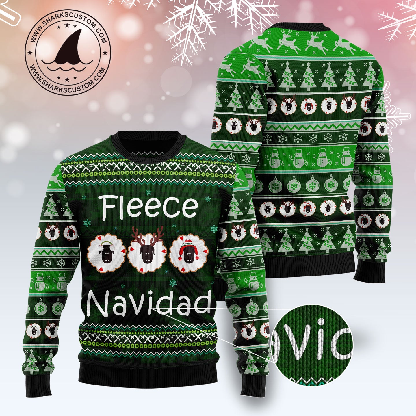 Fleece Navidad TY0312 unisex womens & mens, couples matching, friends, funny family ugly christmas holiday sweater gifts (plus size available)