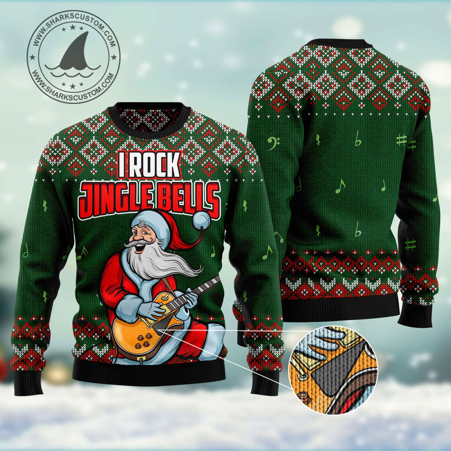 I rock Jingle Bells HT102801 Ugly Christmas Sweater