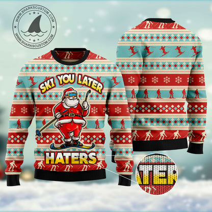 Ski You Later HT102707 Ugly Christmas Sweater