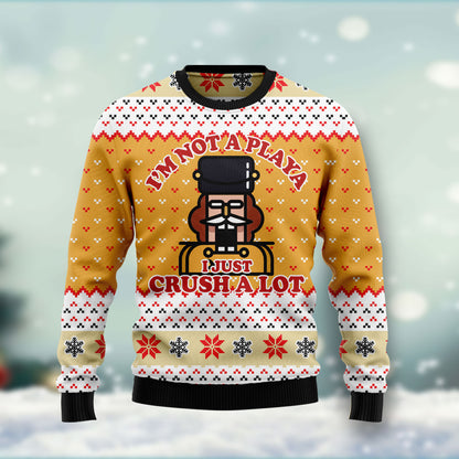 Nutcracker Playa HT081207 Ugly Christmas Sweater unisex womens & mens, couples matching, friends, funny family ugly christmas holiday sweater gifts (plus size available)