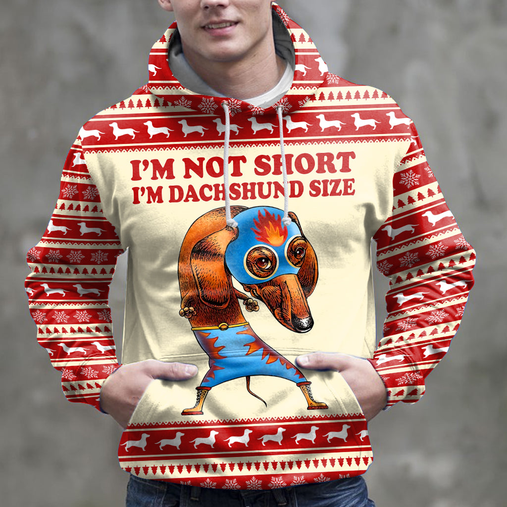 I’m Not Short I’m Dachshund Size H112004 - All Over Print Unisex Hoodie