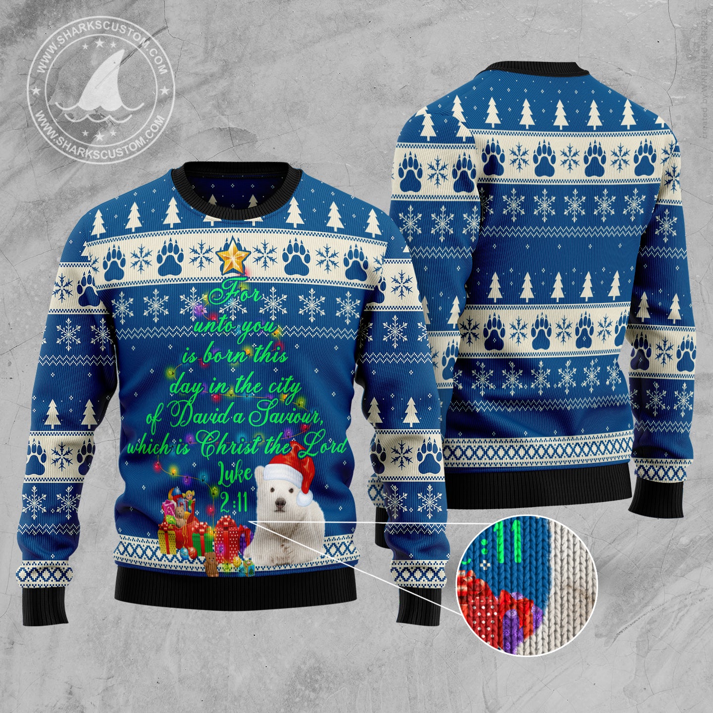 Polar Bear Have a Merry Christmas D2610 Ugly Christmas Sweater