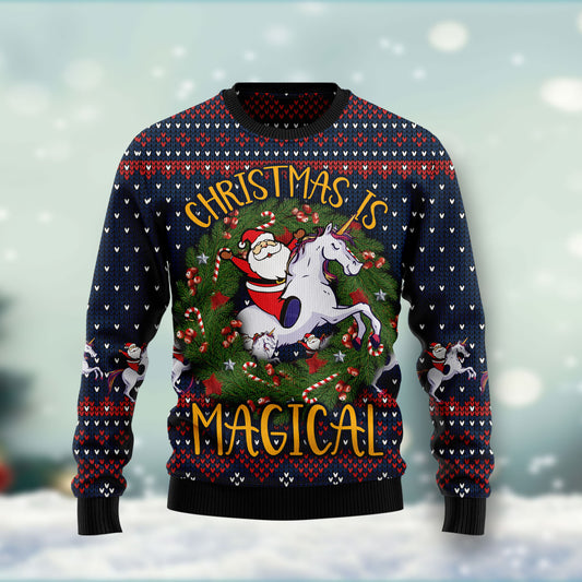 Unicorn Christmas Is Magical HT041102 Ugly Christmas Sweater