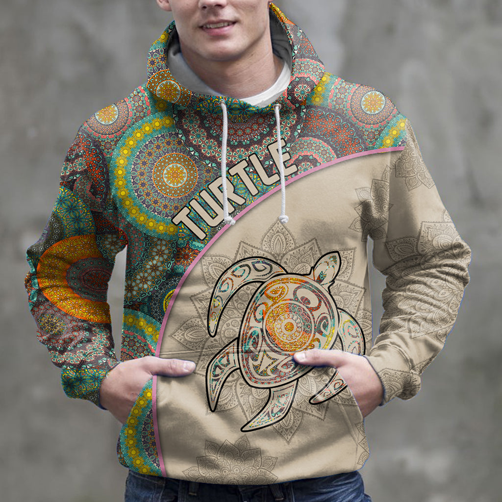 Turtle Mandala HZ121427 unisex womens & mens, couples matching, friends, funny family sublimation 3D hoodie christmas holiday gifts (plus size available)