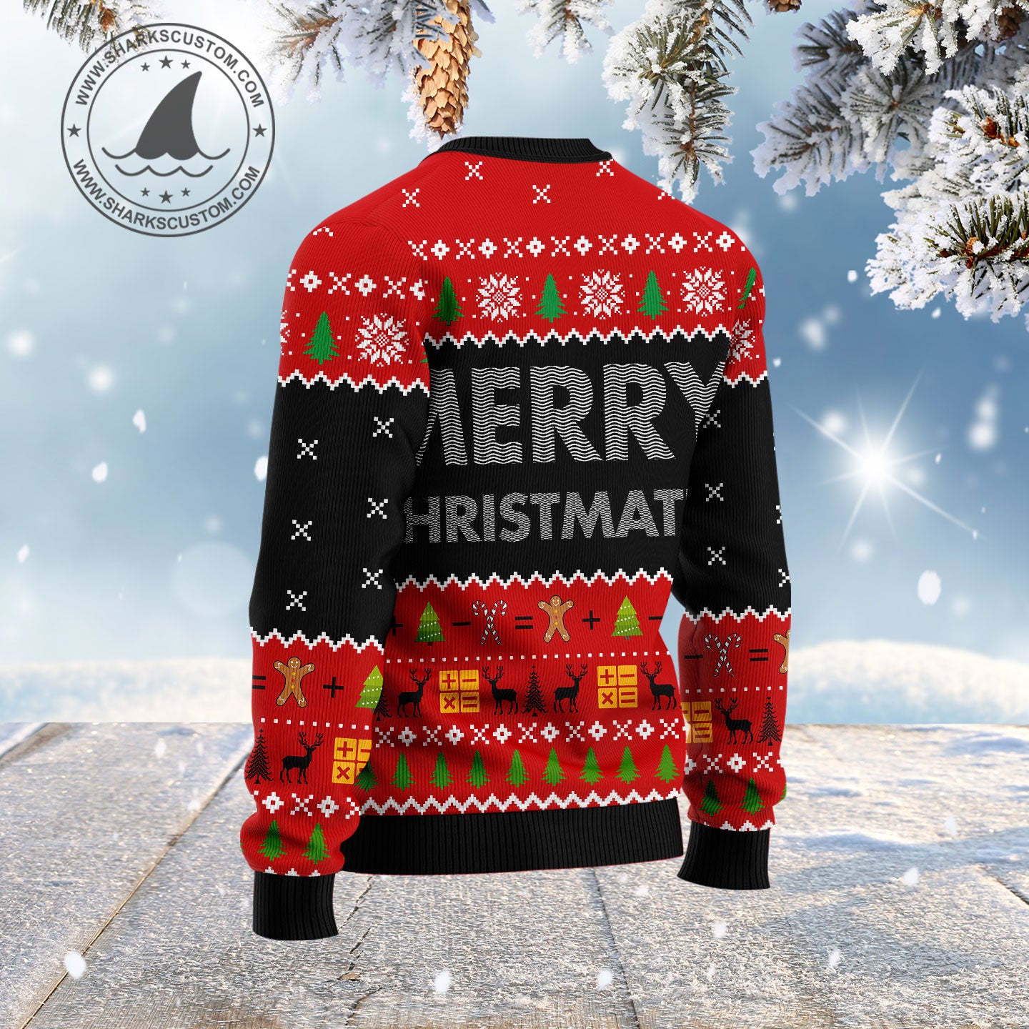 Merry Christmath HZ101905 Ugly Christmas Sweater unisex womens & mens, couples matching, friends, funny family sweater gifts (plus size available)