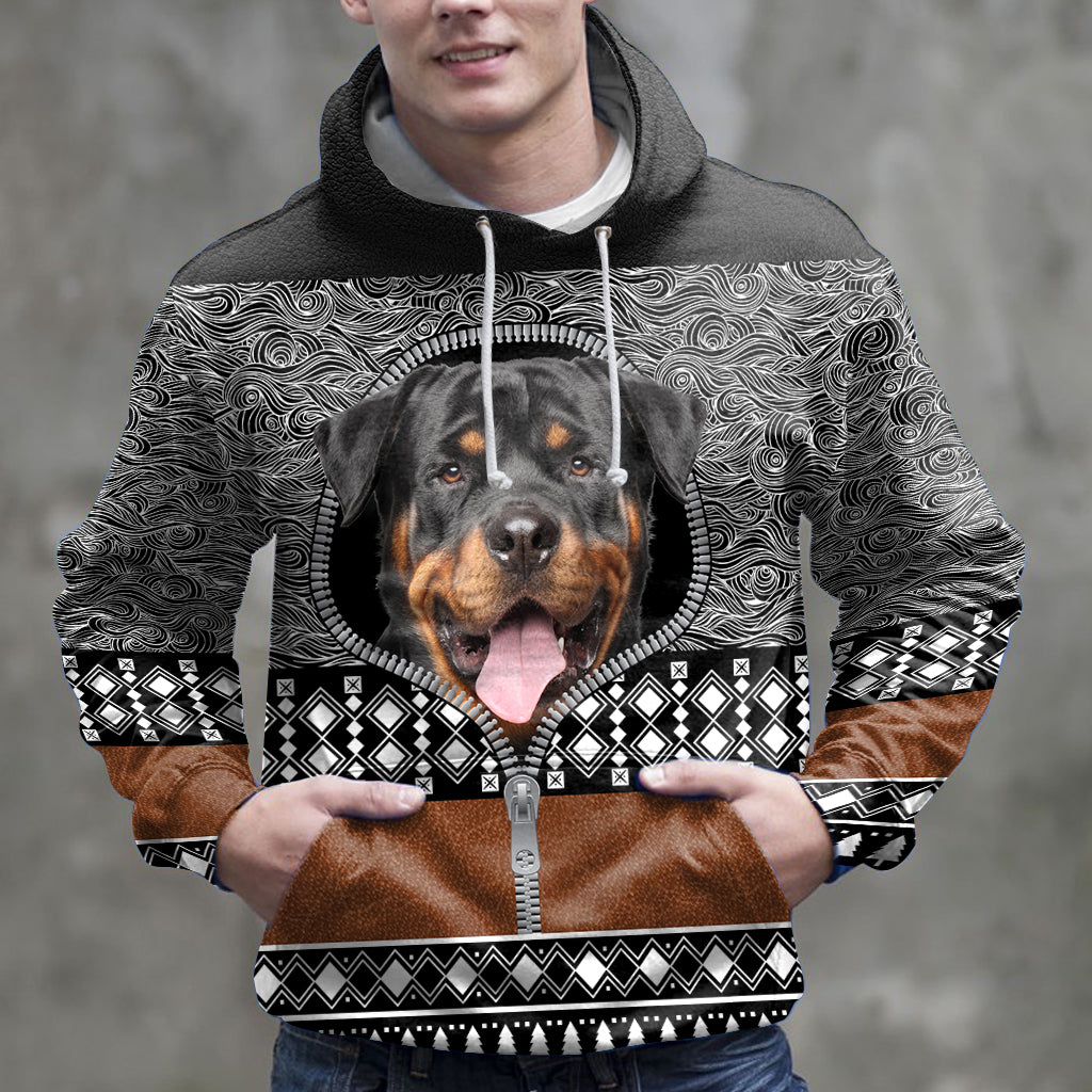 Amazing Rottweiler HZ120923 unisex womens & mens, couples matching, friends, funny family sublimation 3D hoodie christmas holiday gifts (plus size available)