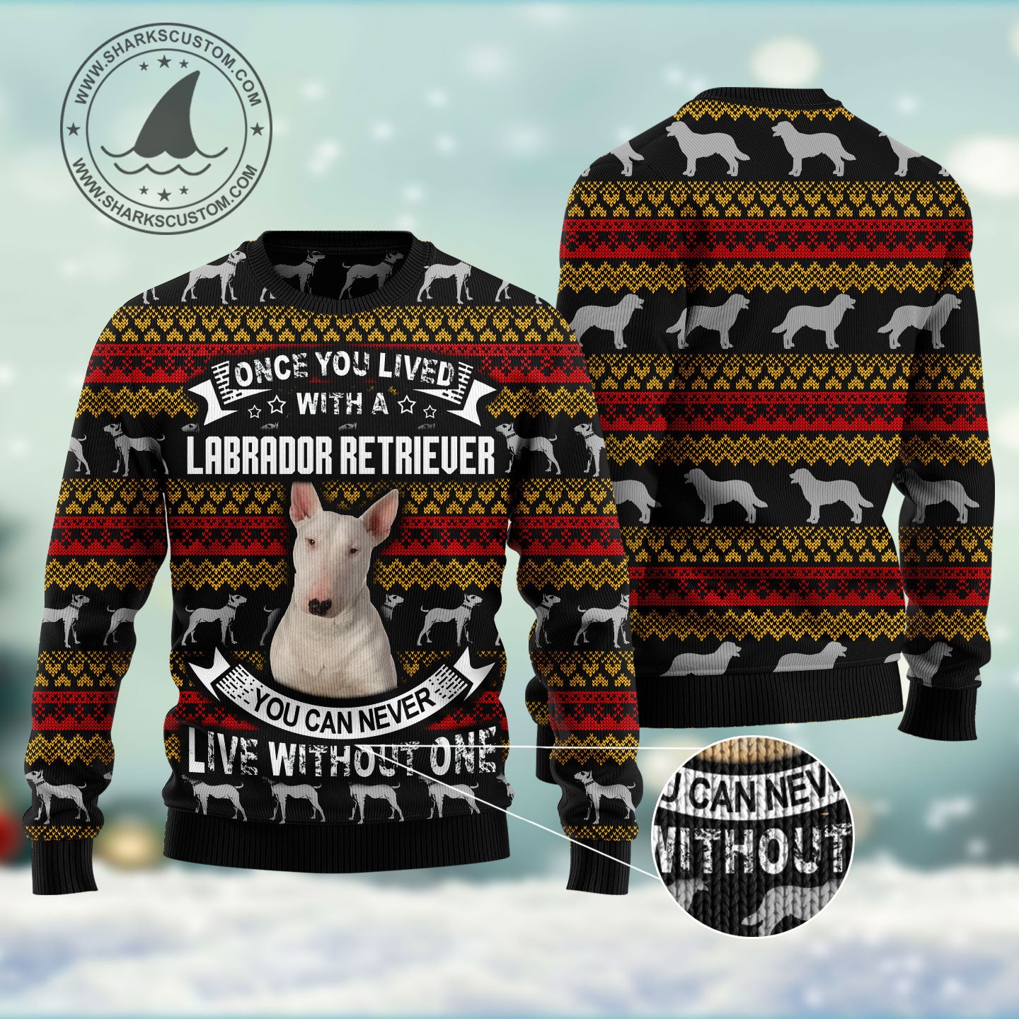 Bull Terrier HT071203 Ugly Christmas Sweater unisex womens & mens, couples matching, friends, funny family ugly christmas holiday sweater gifts (plus size available)