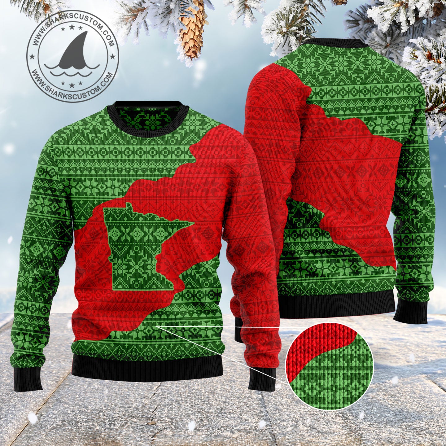 Minnesota Lover HZ101507 Ugly Christmas Sweater unisex womens & mens, couples matching, friends, funny family sweater gifts (plus size available)