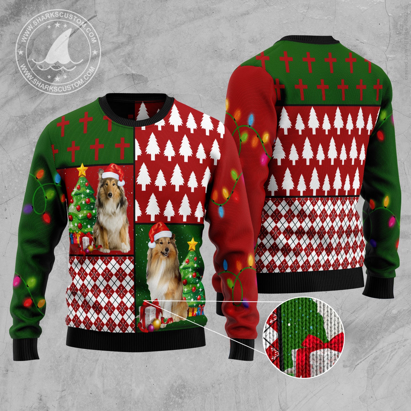 Collie Hohoho D2610 Ugly Christmas Sweater