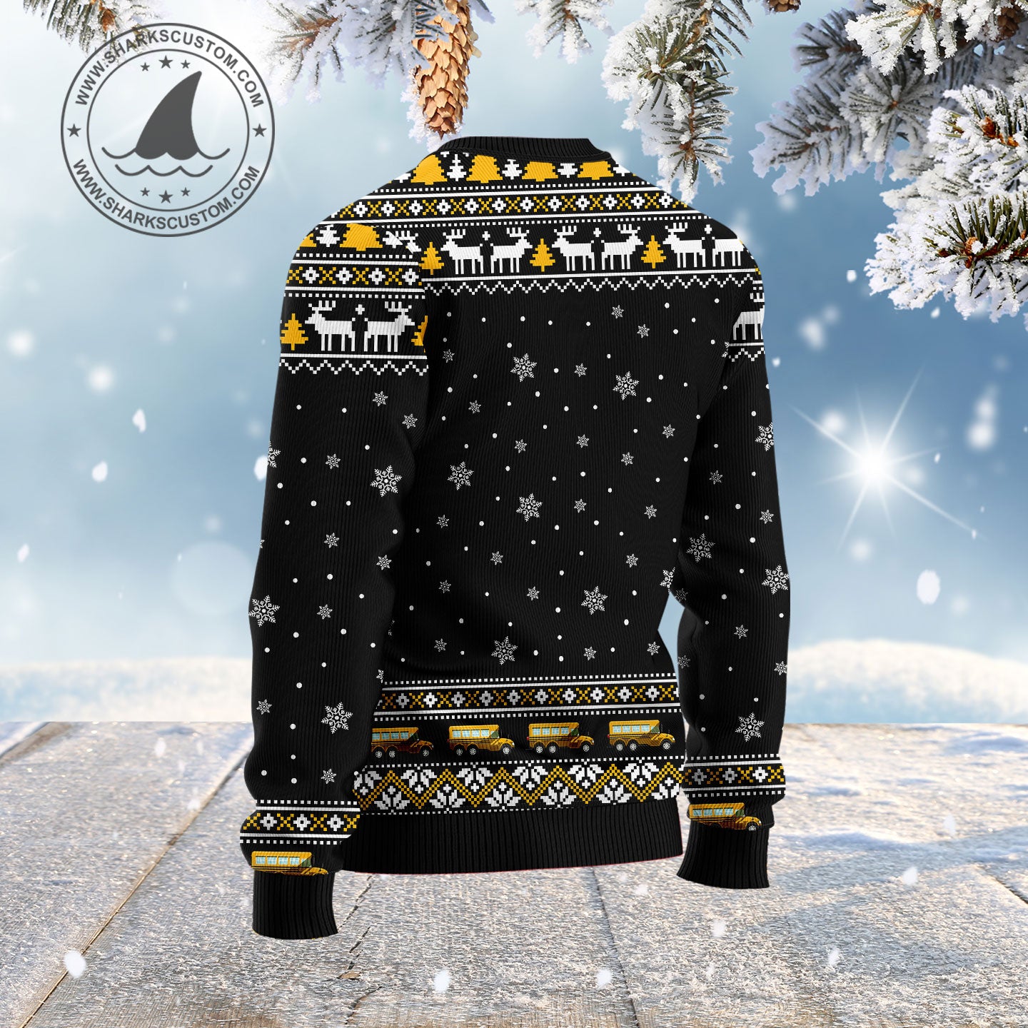 My sleigh broke so now i am a school bus driver HT021118 Ugly Christmas Sweater