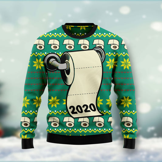 TOILET PAPER SHORTAGE 2020 HT071205 Ugly Christmas Sweater unisex womens & mens, couples matching, friends, funny family ugly christmas holiday sweater gifts (plus size available)