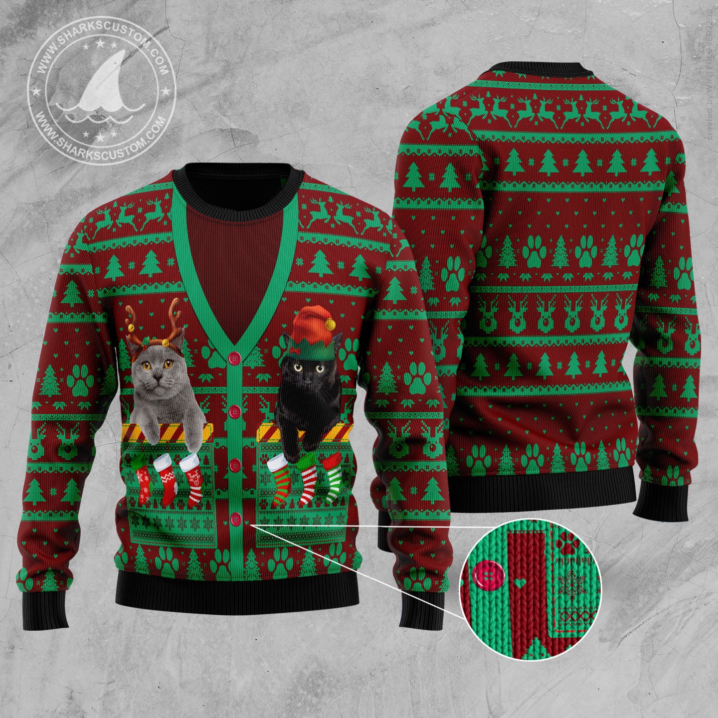 Booked is my Holiday D2610 Ugly Christmas Sweater