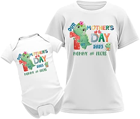 Our First Mother's Day Dinosaur Matching Outfit
