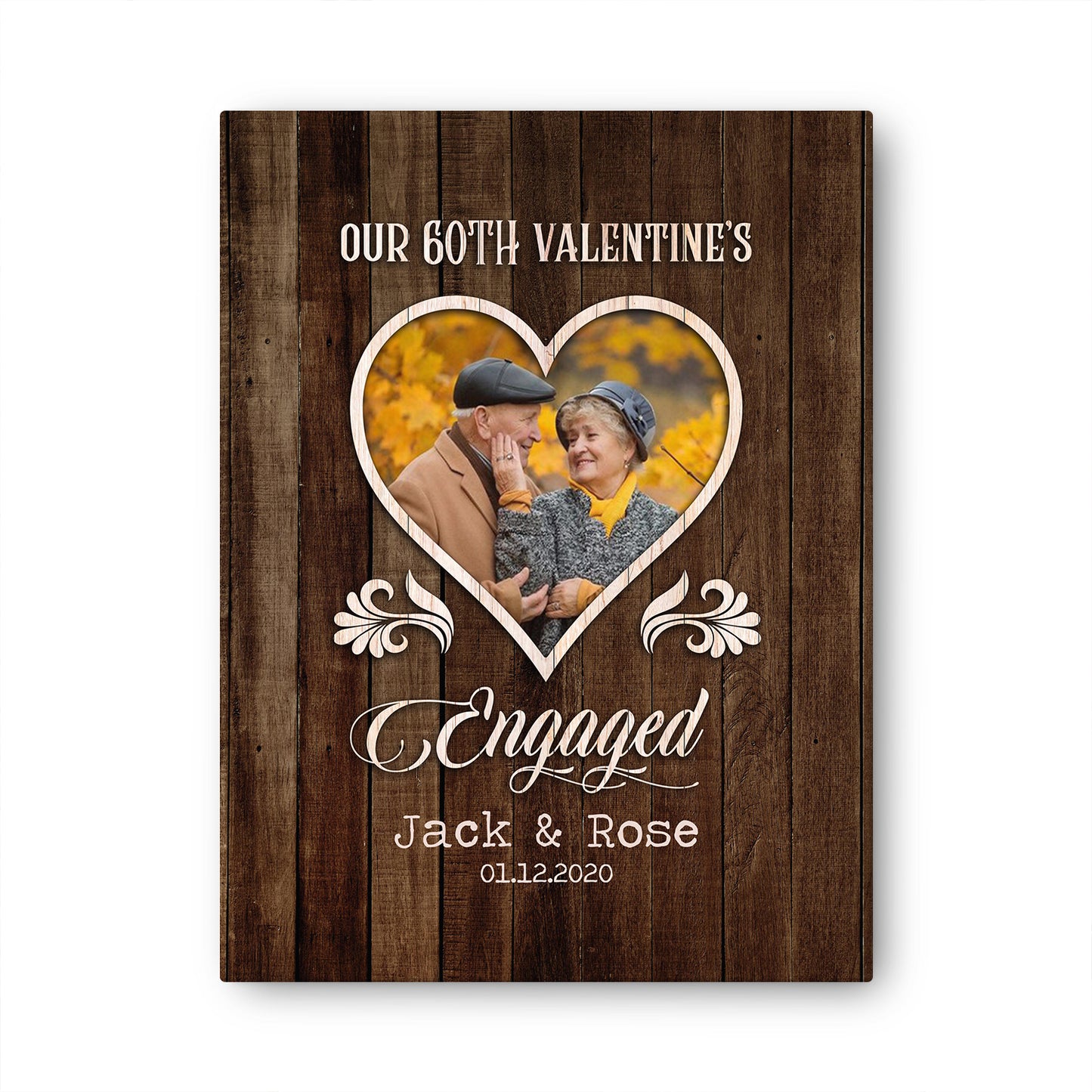 Our 60th Anniversary Canvas Valentine Gifts