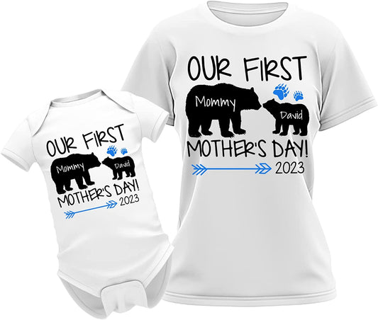 Our First Mother's Day Bear Matching Outfit