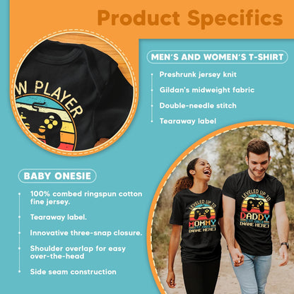 Game New Parents And Baby Matching Family Shirts Set