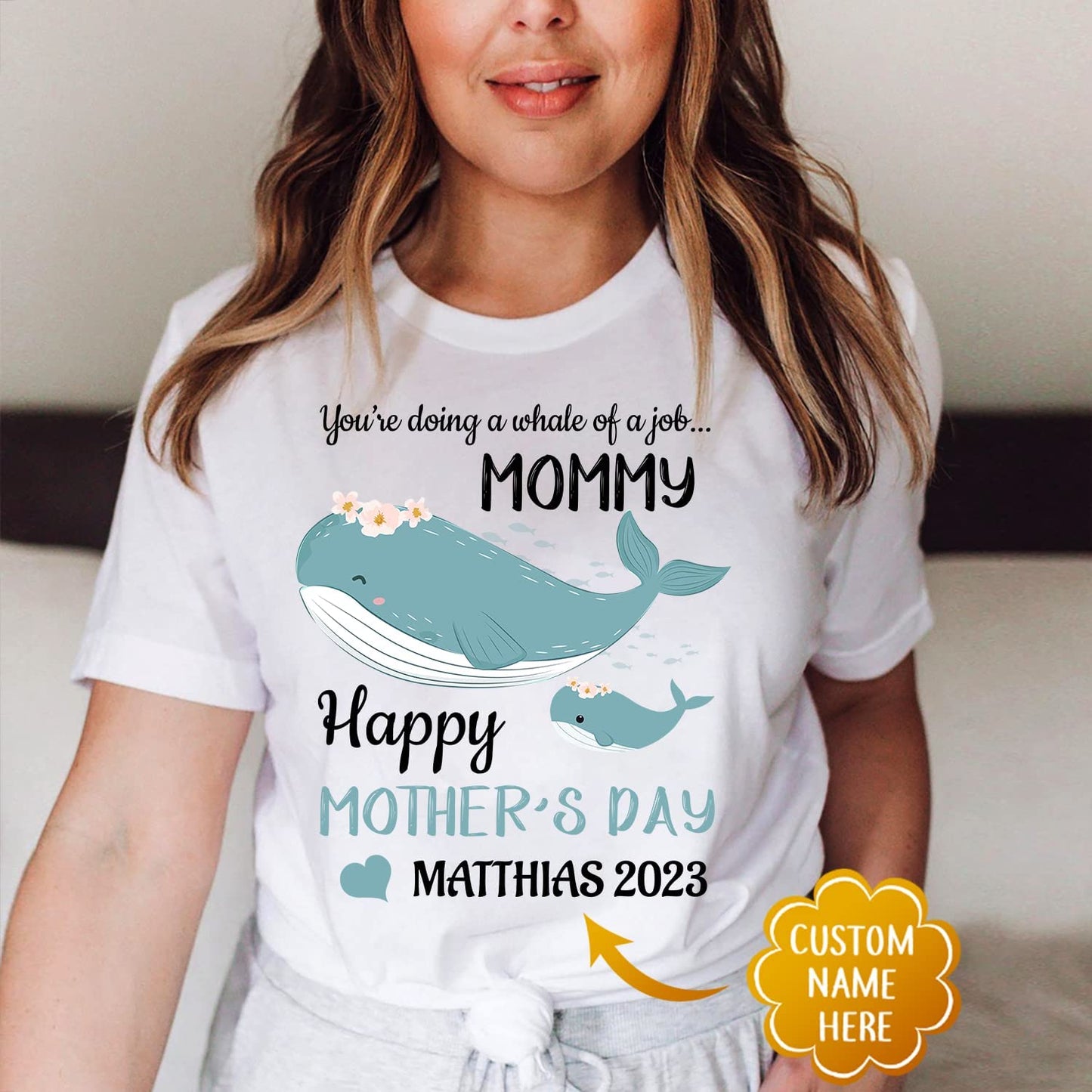 Happy Mother's Day Whale Matching Outfit