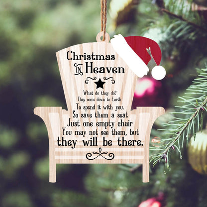 Christmas In Heaven Meaning Quote Personalizedwitch Layered Wood Memorial Ornament