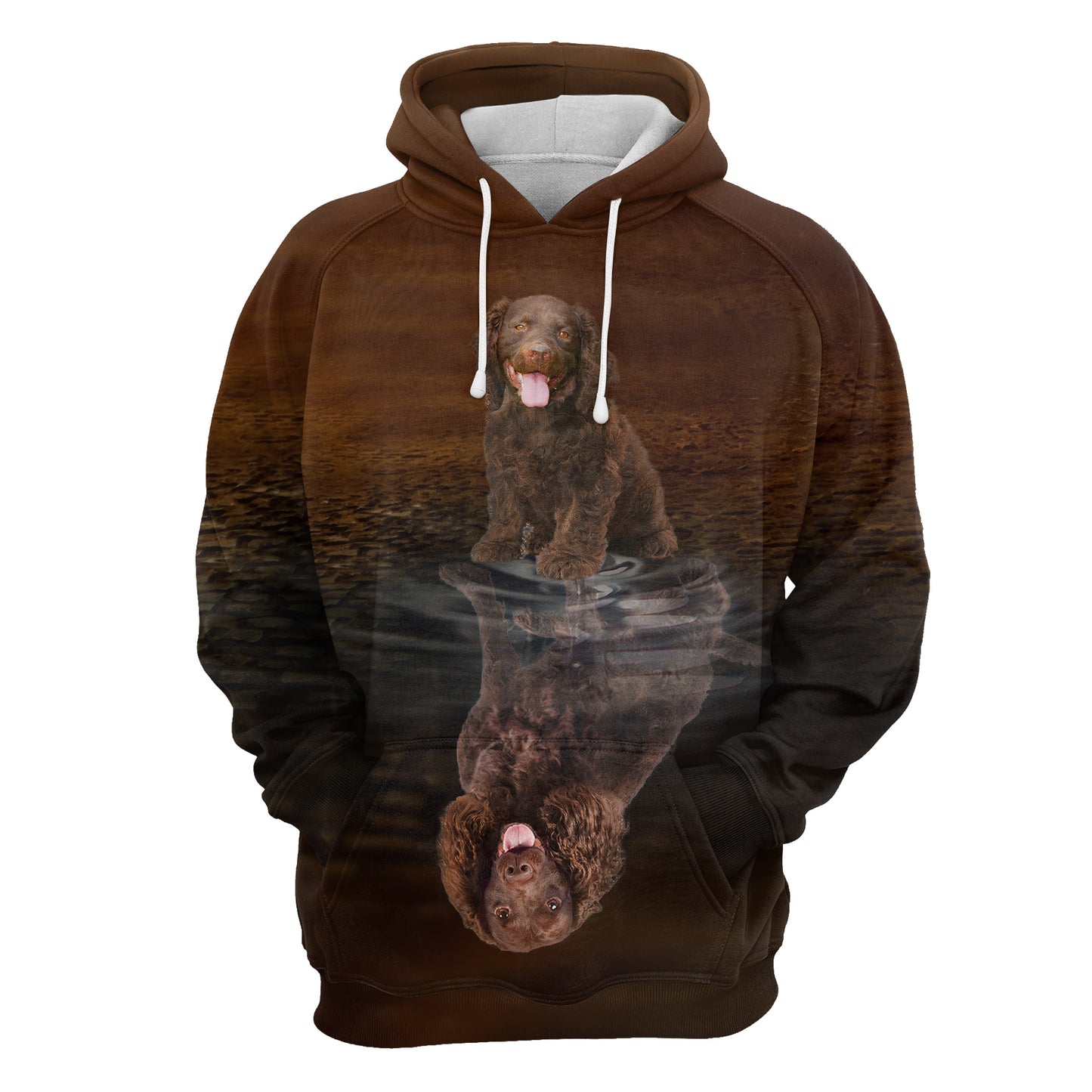 Cute American Water Spaniel Reflection H22417 - All Over Print Unisex Hoodie