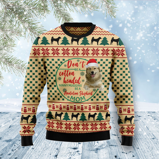 Anatolian Shepherd Mom D1011 Ugly Christmas Sweater