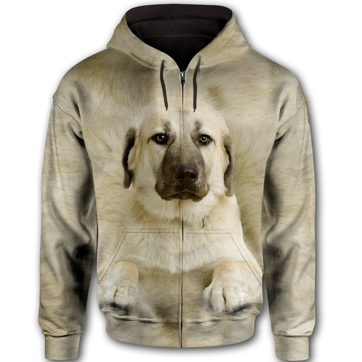 Anatolian Shepherd Cute Dog Face T284 - All Over Print Zip Hoodie