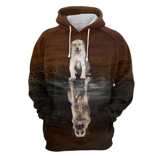 Cute Anatolian Shepherd Dog Reflection H22417 - All Over Print Unisex Hoodie