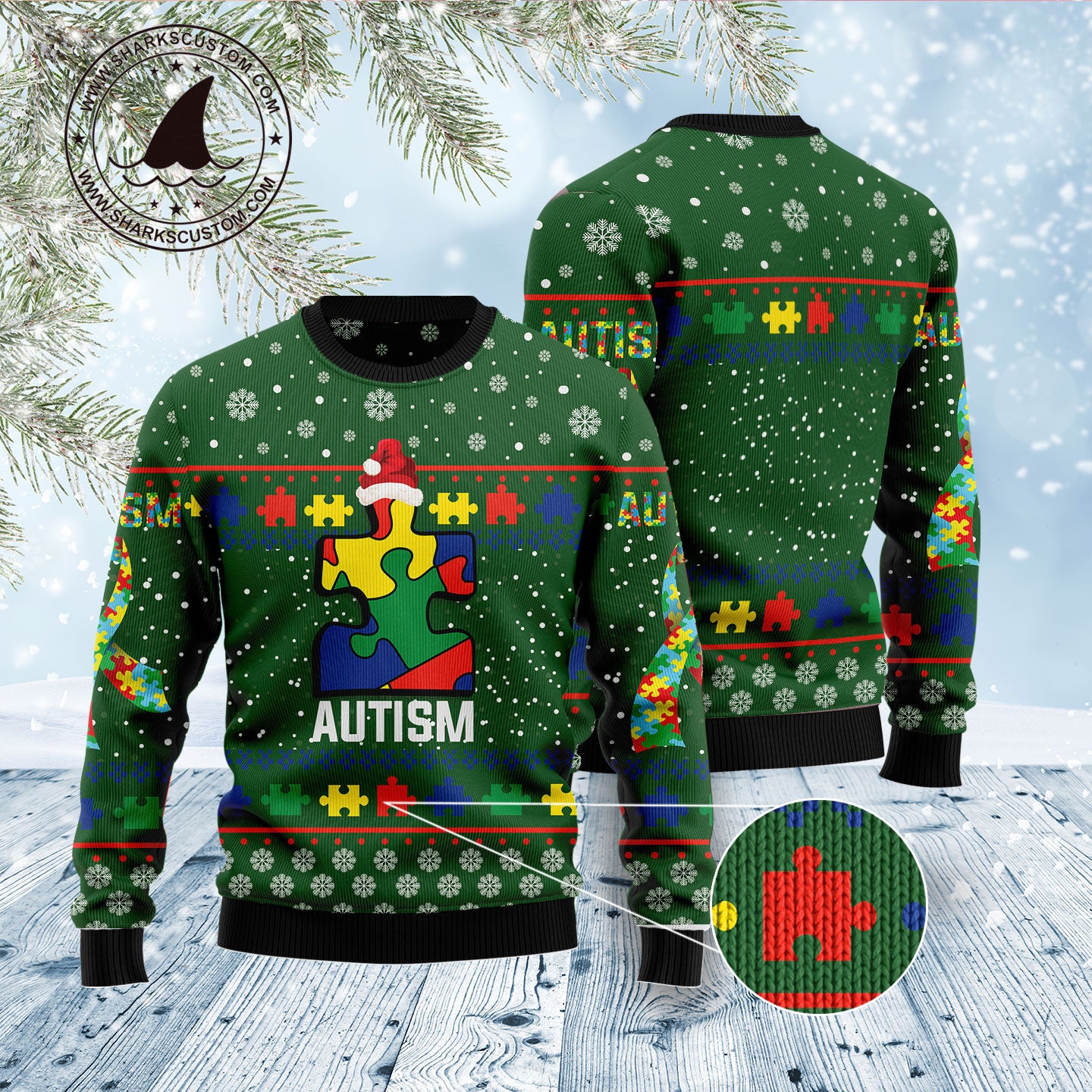 Autism D1011 Ugly Christmas Sweater