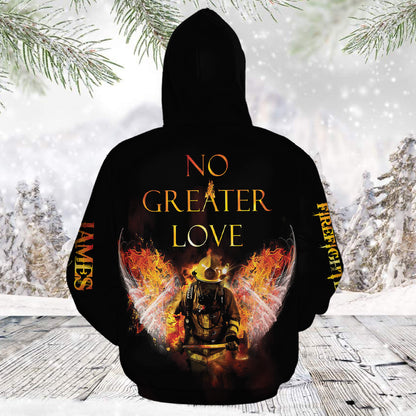 Awesome Firefighter Custom Name TG51127 unisex womens & mens, couples matching, friends, firefighter lover, funny family sublimation 3D hoodie christmas holiday gifts (plus size available)
