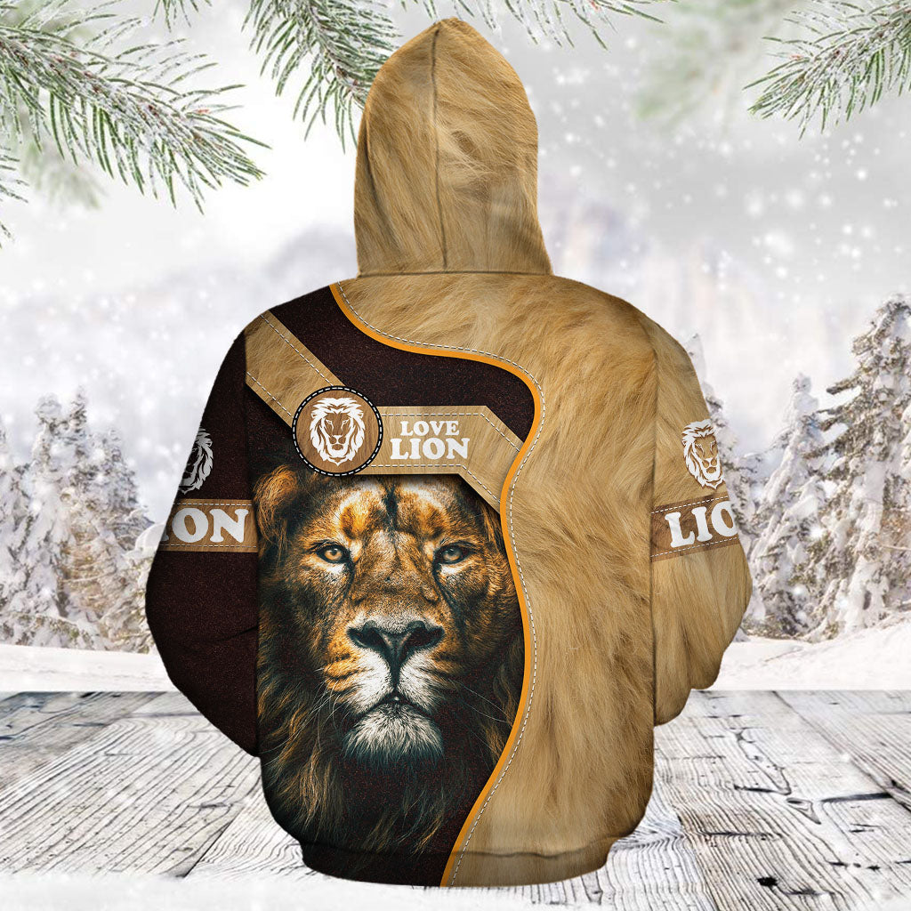 Awesome Lion TG51121 - All Over Print Unisex Hoodie