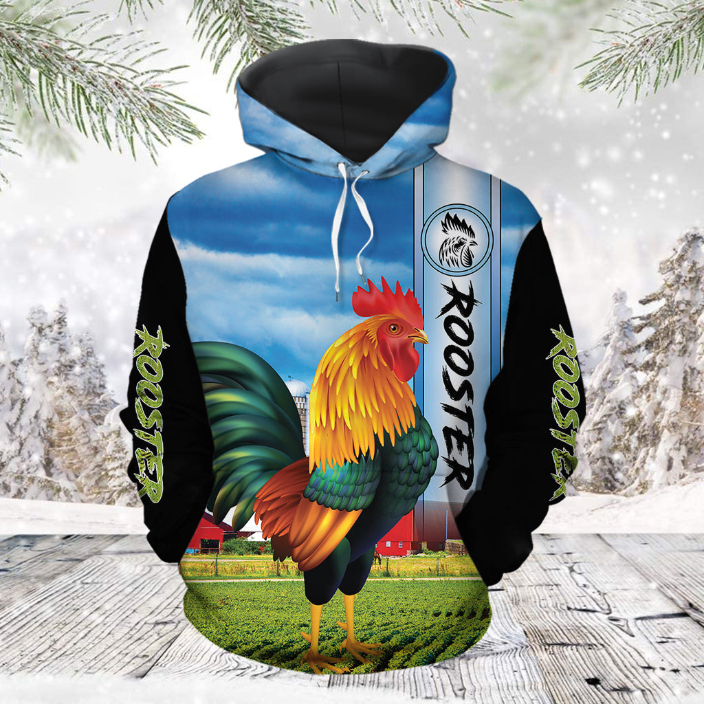 Awesome Rooster TG51113 - All Over Print Unisex Hoodie