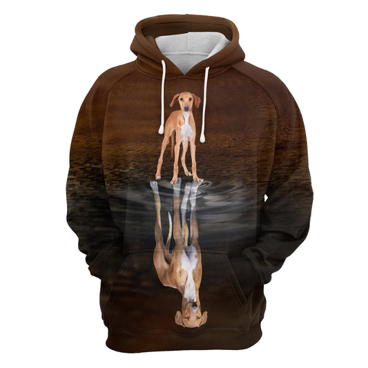 Cute Azawakh Reflection H22417 - All Over Print Unisex Hoodie