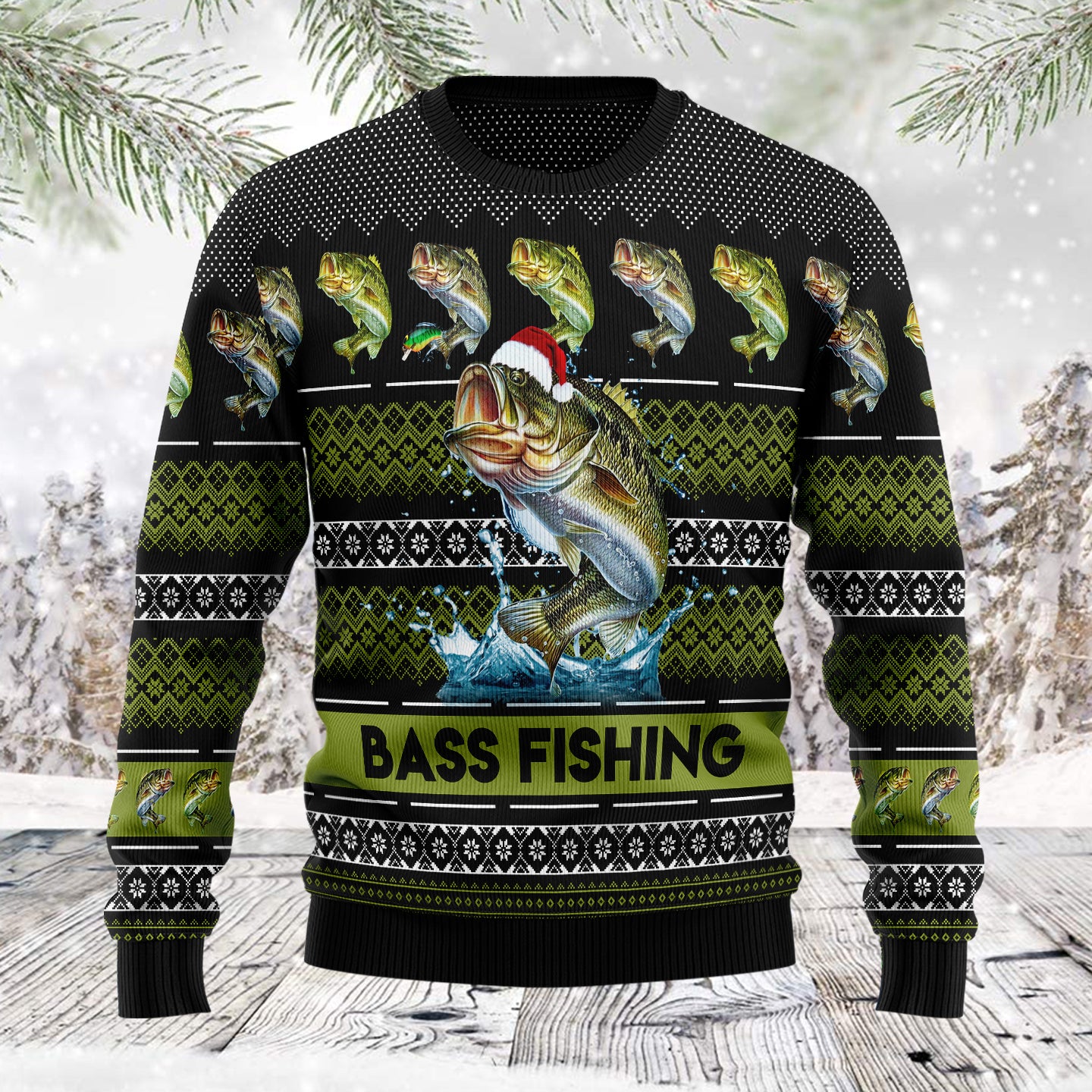 Bass Fishing TG5121 Ugly Christmas Sweater – PERSONALIZEDWITCH
