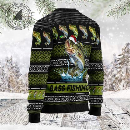 Bass Fishing TG5121 Ugly Christmas Sweater