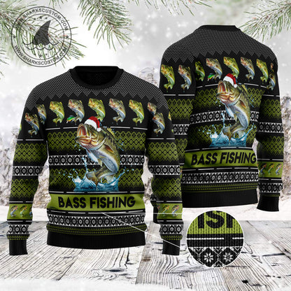 Bass Fishing TG5121 Ugly Christmas Sweater
